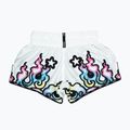 Pantaloni scurți de antrenament pentru bărbați YOKKAO Flames CarbonFit white 2