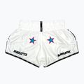 Pantaloni scurți de antrenament pentru bărbați YOKKAO East Club Fight white 2