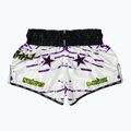 Pantaloni scurți de antrenament pentru bărbați YOKKAO Angry Bull Muay Thai white 2