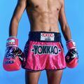 Pantaloni scurți de antrenament pentru bărbați YOKKAO Original Muay Thai magenta 8