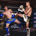 Pantaloni scurți de antrenament pentru bărbați YOKKAO Original Muay Thai electric blue 10