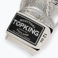 Top King Muay Thai Muay Thai Muay Thai Super Star Snake alb mănuși de box TKBGSS-02A-WH-SV-10 4