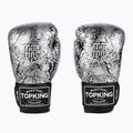 Top King Muay Thai Muay Thai Muay Thai Super Star Snake mănuși de box negru TKBGSS-02A-BK-SV-10