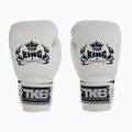 Top King Muay Thai Muay Thai Super Alb Mănuși de box alb TKBGSV-WH