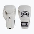 Top King Muay Thai Muay Thai Super Alb Mănuși de box alb TKBGSV-WH 3