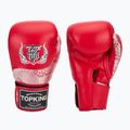 Mănuși de box Top King Muay Thai Power Snake red/silver