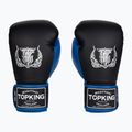 Mănuși de box Top King Reborn Boxing Semi Leather black/blue
