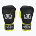 Mănuși de box Top King Reborn Boxing Semi Leather black/yellow