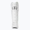 Apărători de tibie Top King Chain Semi Leather white/silver 3