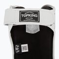 Apărători de tibie Top King Chain Semi Leather white/silver 6