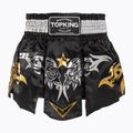 Pantaloni scurți de antrenament Top King Thai Boxing black/white/gold