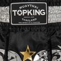 Pantaloni scurți de antrenament Top King Thai Boxing black/white/gold 3