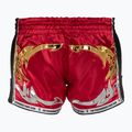 Pantaloni scurți de antrenament Top King Retro Muaythai maroon/gold 2