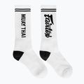 Șosete Fairtex "Muay Thai" alb/negru