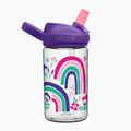 Sticlă turistică pentru copii CamelBak Eddy+ 400 ml rainbow floral 3