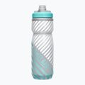 Bidon de bicicletă CamelBak Podium Chill 620 ml grey/ teal stripe