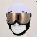 Cască de schi Alpina Arber Visor Q Lite liliac mat 7