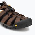 Sandale pentru bărbați KEEN Clearwater Cnx Leather dark earth/black 7