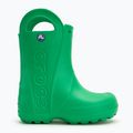 Cizme pentru copii Crocs Handle It Rain Boot Kids grass green 2