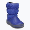 Ghete pentru copii Crocs Winter Puff Kids cerulean blue/light grey