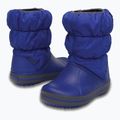 Ghete pentru copii Crocs Winter Puff Kids cerulean blue/light grey 6
