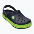 Papuci pentru copii Crocs Crocband Clog Kids navy/volt green