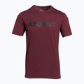Tricou pentru bărbați Atomic Alps maroon 2