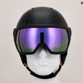 Cască de schi Salomon Icon LT Visor S2 black/pink/gold 12