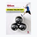 Minge de squash Wilson Staff Ball Double Yellow Dot 3 buc. black 2