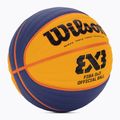 Minge de baschet Wilson Fiba 3x3 Game blue/yellow mărime 6 2