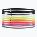 Bentiță Nike Skinny Headbands 8 szt. black/black/white
