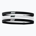 Bentiță Nike Elastic Headbands 2.0 3 szt. black/white/black