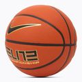 Minge de baschet Nike Elite Championship 8P 2.0 Deflated amber court/black/metallic gold/black mărimea 6 2