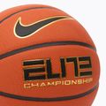Minge de baschet Nike Elite Championship 8P 2.0 Deflated amber court/black/metallic gold/black mărimea 6 3