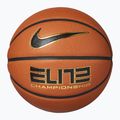 Minge de baschet Nike Elite Championship 8P 2.0 Deflated amber court/black/metallic gold/black mărimea 6 4