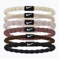 Elastice pentru păr Nike Flex Hair Tie 6 szt. sail/lt orewood brn/white