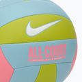 Minge de volei Nike All Court Volleyball coral chalk/ocean bliss/bright cactus/white mărimea 5 3