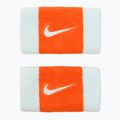 Manșetă pentru încheietură Nike Swoosh Doublewide Wristbands 2 szt. glacier blue/safety orange/glacier blue