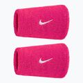 Benzi de încheietură Nike Swoosh Classic Doublewide Wristbands 2 buc vivid pink/white