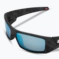 Ochelari de soare polarizați Oakley Gascan negru mat camuflaj negru/prizm deep water 5