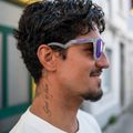 Ochelari de soare Oakley Frogskins Hybrid matte trans lilac/clear prizm violet 8