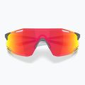Ochelari de soare Oakley Cybr Dyno matte crystal black/prizm ruby with pink ink 3