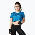 Tricou de antrenament pentru femei STRONG ID Crop Knit Tee albastru Z1T02350
