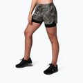 Pantaloni scurți de antrenament 2 în 1 pentru femei STRONG ID gri Z1B01242