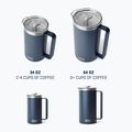 Aparat de cafea YETI French Press 1,9 l navy 14