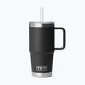 Cană termică YETI Rambler Straw 739 ml black