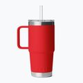 Cană termică YETI Rambler Straw 739 ml rescue red 2