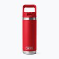 Sticlă termică YETI Rambler C Straw 532 ml rescue red