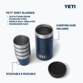 Pahare de camping YETI Shot 48 ml 4 pcs. navy 10