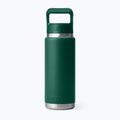 Sticlă termică YETI Rambler Straw 769 ml black forest green 2